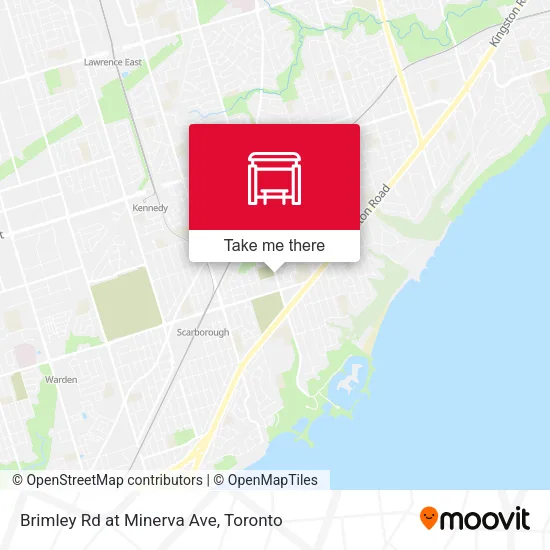 Brimley Rd at Minerva Ave map