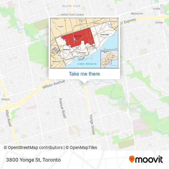 3800 Yonge St map