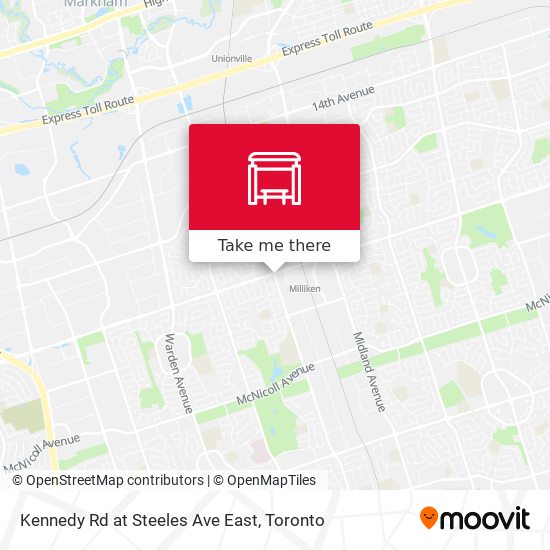 Kennedy Rd at Steeles Ave East map