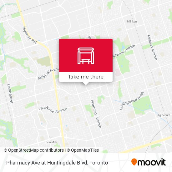 Pharmacy Ave at Huntingdale Blvd plan