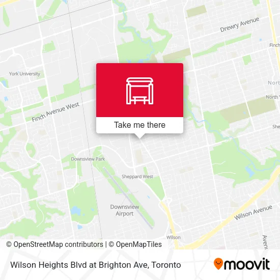 Wilson Heights Blvd at Brighton Ave plan