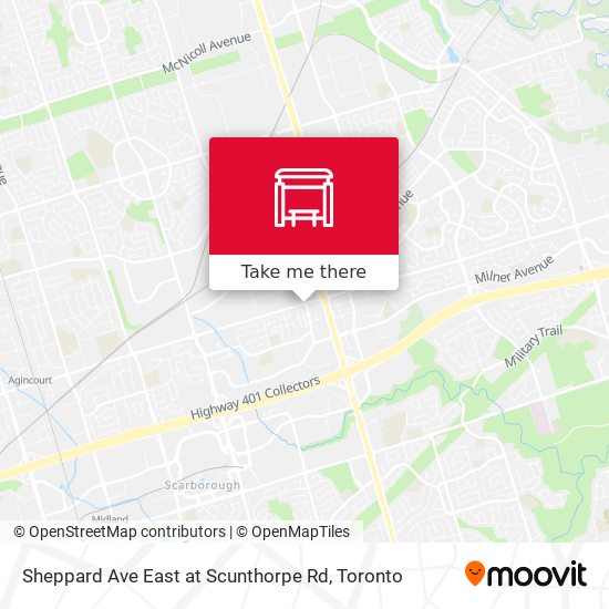 Sheppard Ave East at Scunthorpe Rd map