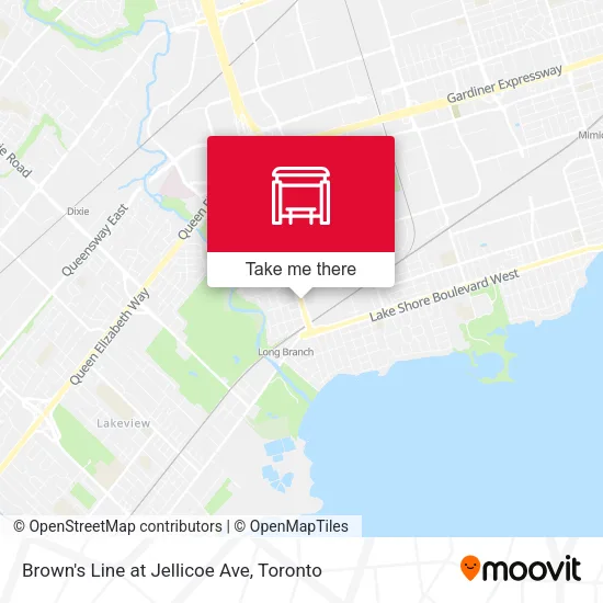 Brown's Line at Jellicoe Ave map