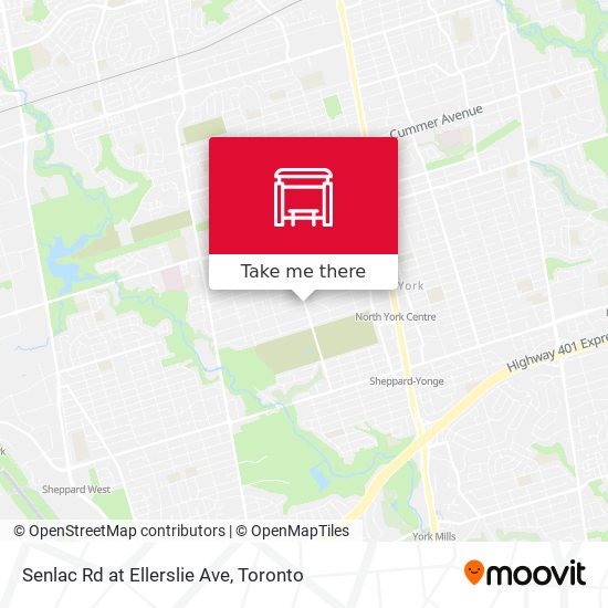 Senlac Rd at Ellerslie Ave map