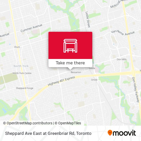Sheppard Ave East at Greenbriar Rd plan