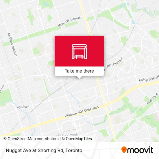 Nugget Ave at Shorting Rd map