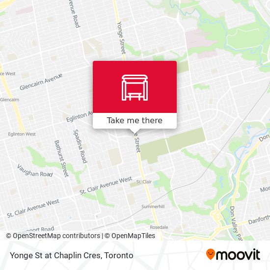 Yonge St at Chaplin Cres map
