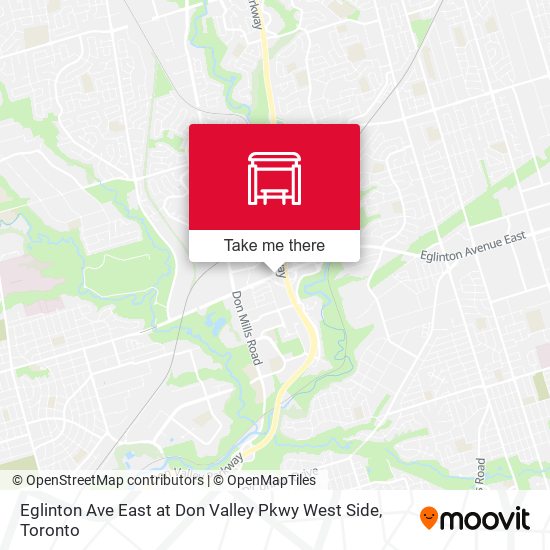 Eglinton Ave East at Don Valley Pkwy West Side map