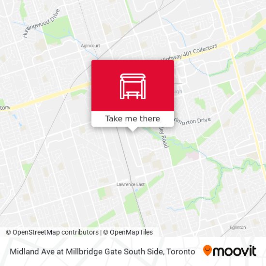 Midland Ave at Millbridge Gate South Side map