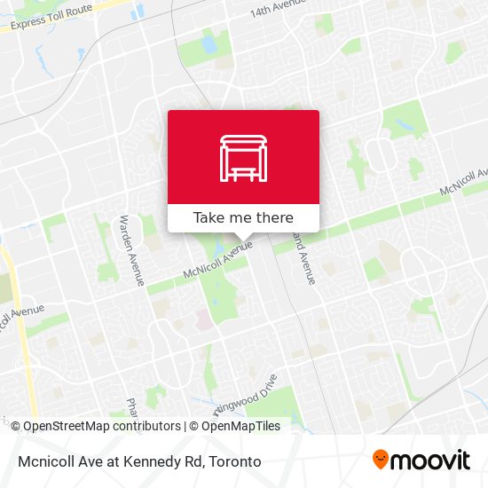 Mcnicoll Ave at Kennedy Rd map