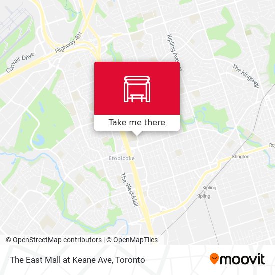 The East Mall at Keane Ave map