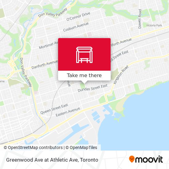 Greenwood Ave at Athletic Ave map