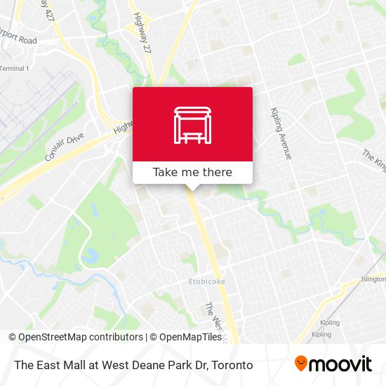 The East Mall at West Deane Park Dr map