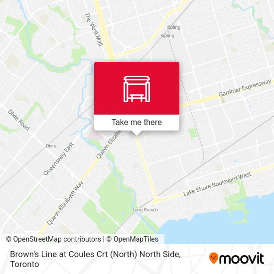 Brown's Line at Coules Crt (North) North Side map