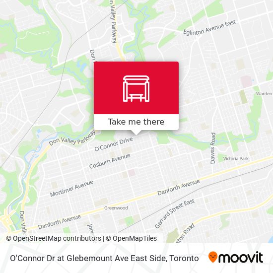 O'Connor Dr at Glebemount Ave East Side plan