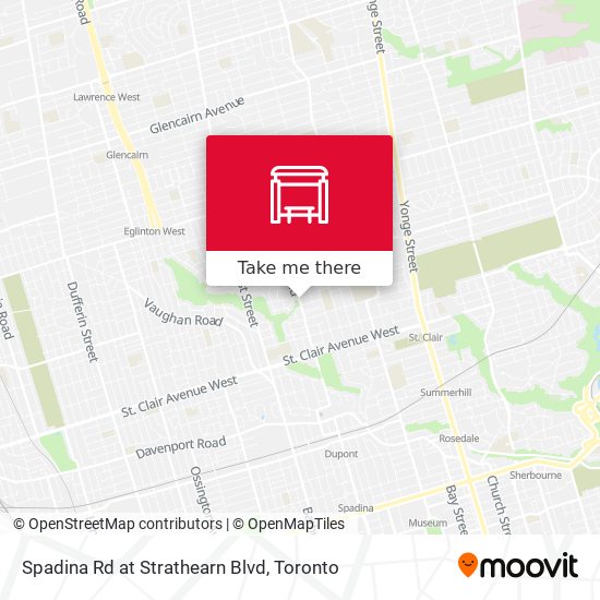 Spadina Rd at Strathearn Blvd map