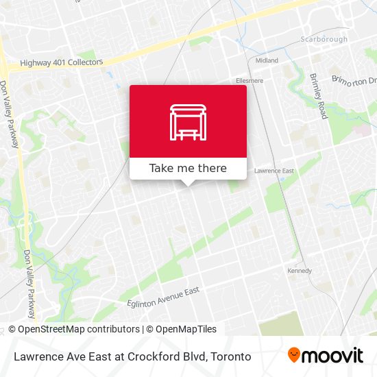 Lawrence Ave East at Crockford Blvd map