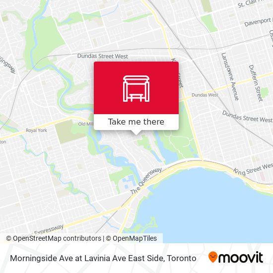 Morningside Ave at Lavinia Ave East Side map