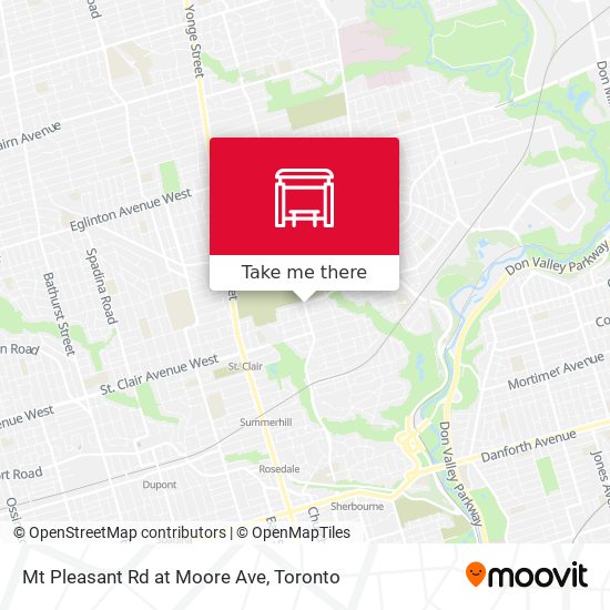 Mt Pleasant Rd at Moore Ave map