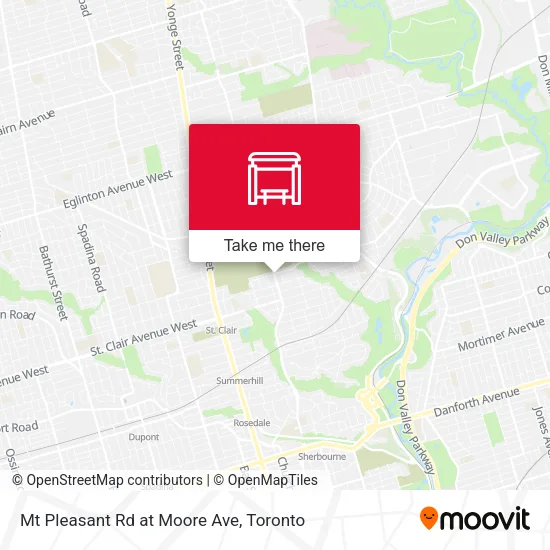 Mt Pleasant Rd at Moore Ave map