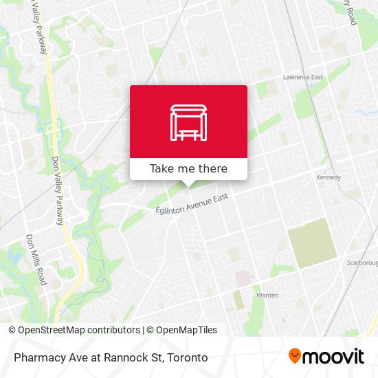 Pharmacy Ave at Rannock St map