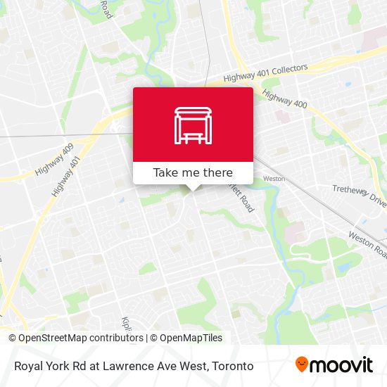 Royal York Rd at Lawrence Ave West plan