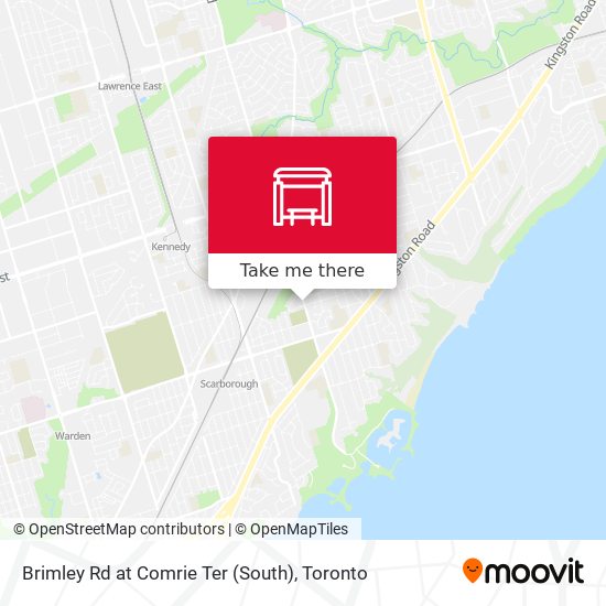 Brimley Rd at Comrie Ter (South) map
