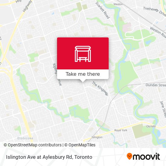 Islington Ave at Aylesbury Rd map