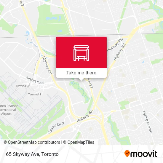 65 Skyway Ave map