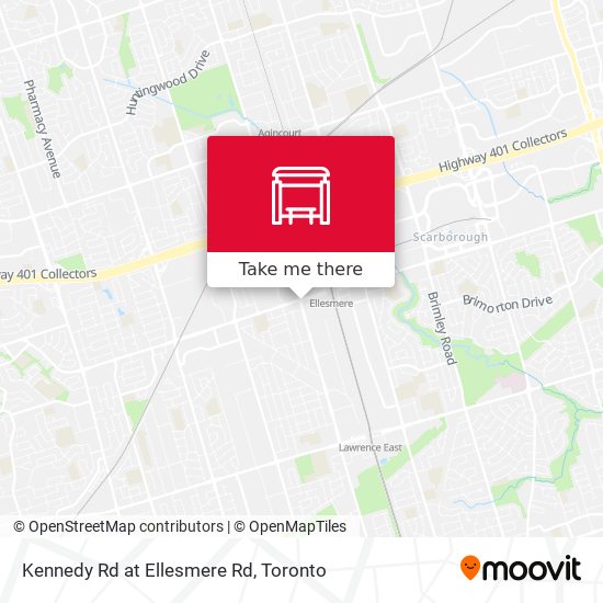 Kennedy Rd at Ellesmere Rd map