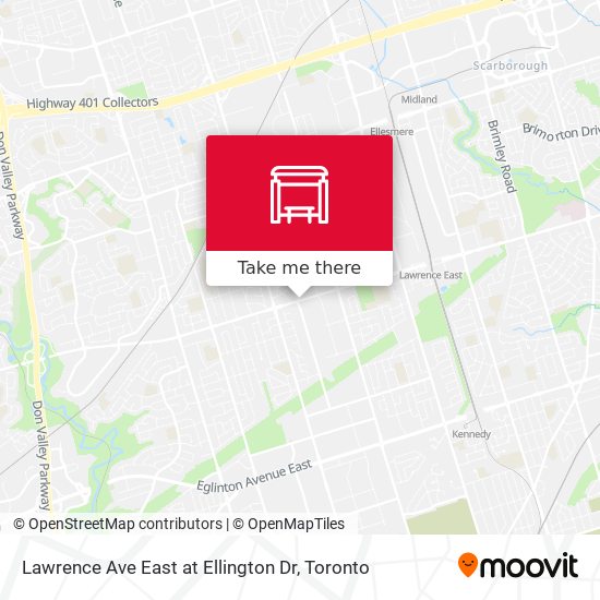 Lawrence Ave East at Ellington Dr map