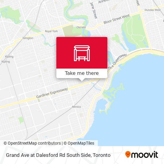Grand Ave at Dalesford Rd South Side map