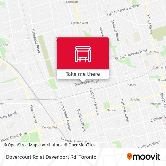 Dovercourt Rd at Davenport Rd map