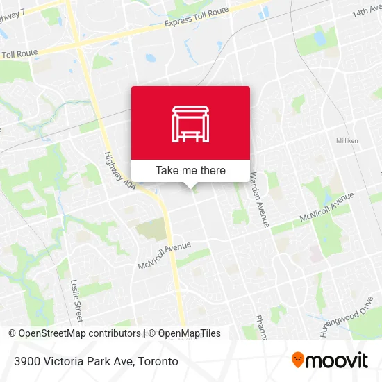 3900 Victoria Park Ave map