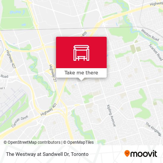 The Westway at Sandwell Dr map