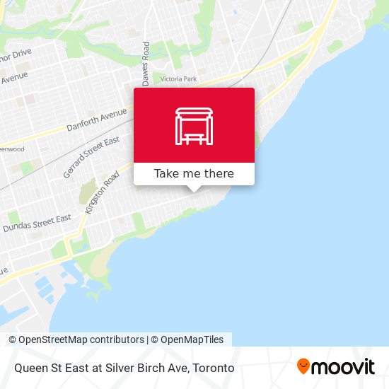Queen St East at Silver Birch Ave map