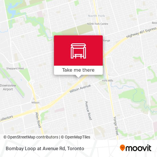 Bombay Loop at Avenue Rd map