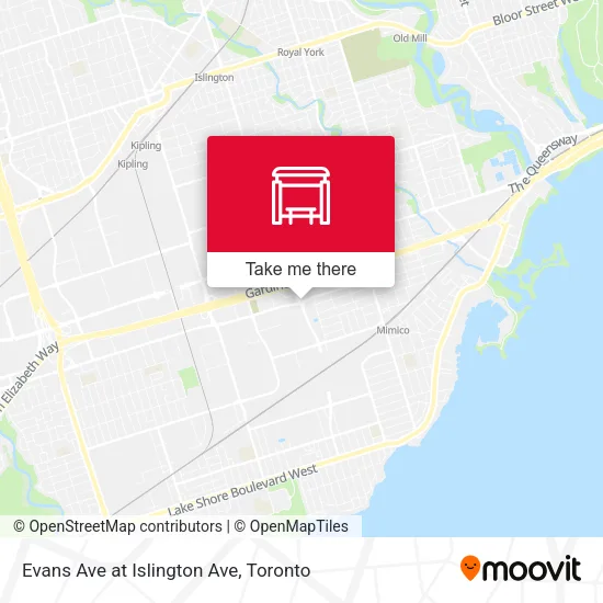 Evans Ave at Islington Ave plan
