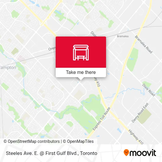 Steeles Ave. E. @ First Gulf Blvd. map