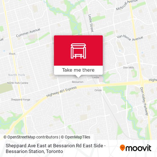 Sheppard Ave East at Bessarion Rd East Side - Bessarion Station plan