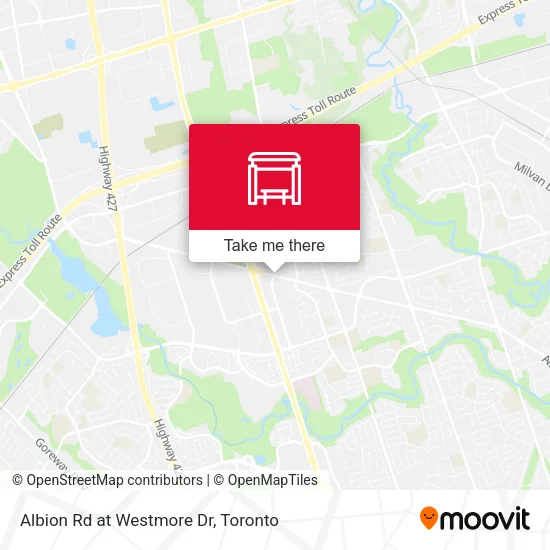 Albion Rd at Westmore Dr map