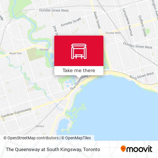 The Queensway at South Kingsway map