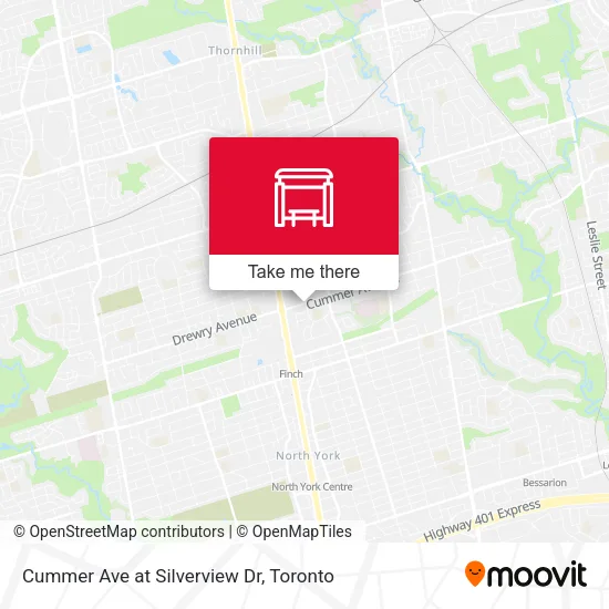 Cummer Ave at Silverview Dr map