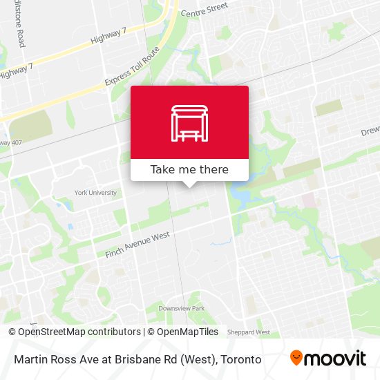 Martin Ross Ave at Brisbane Rd (West) map