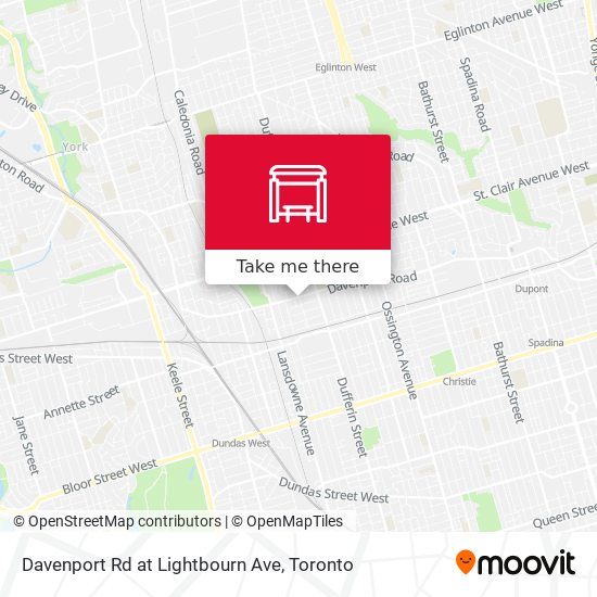 Davenport Rd at Lightbourn Ave map