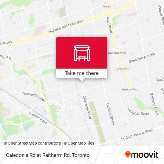 Caledonia Rd at Raitherm Rd map