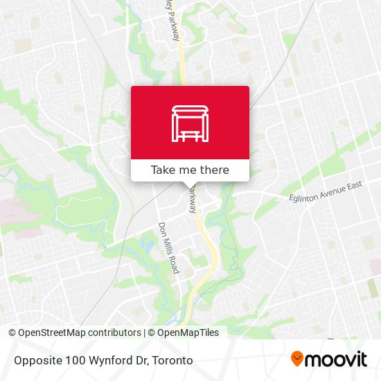 Opposite 100 Wynford Dr map