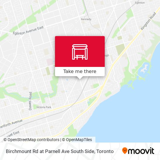 Birchmount Rd at Parnell Ave South Side map
