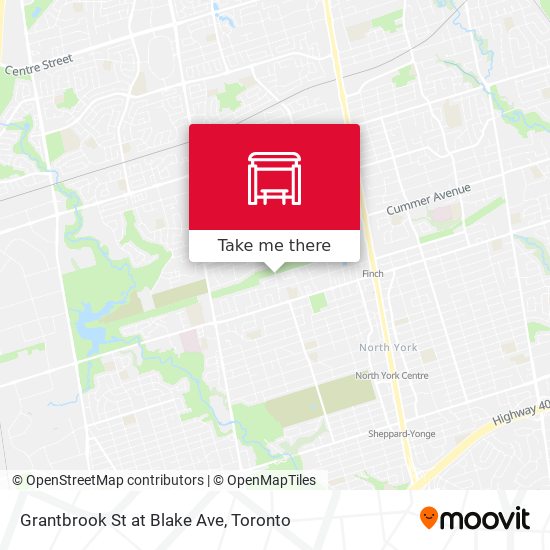 Grantbrook St at Blake Ave map
