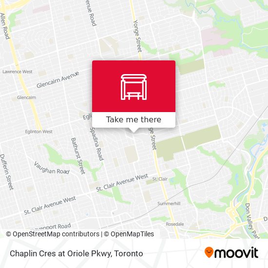 Chaplin Cres at Oriole Pkwy plan